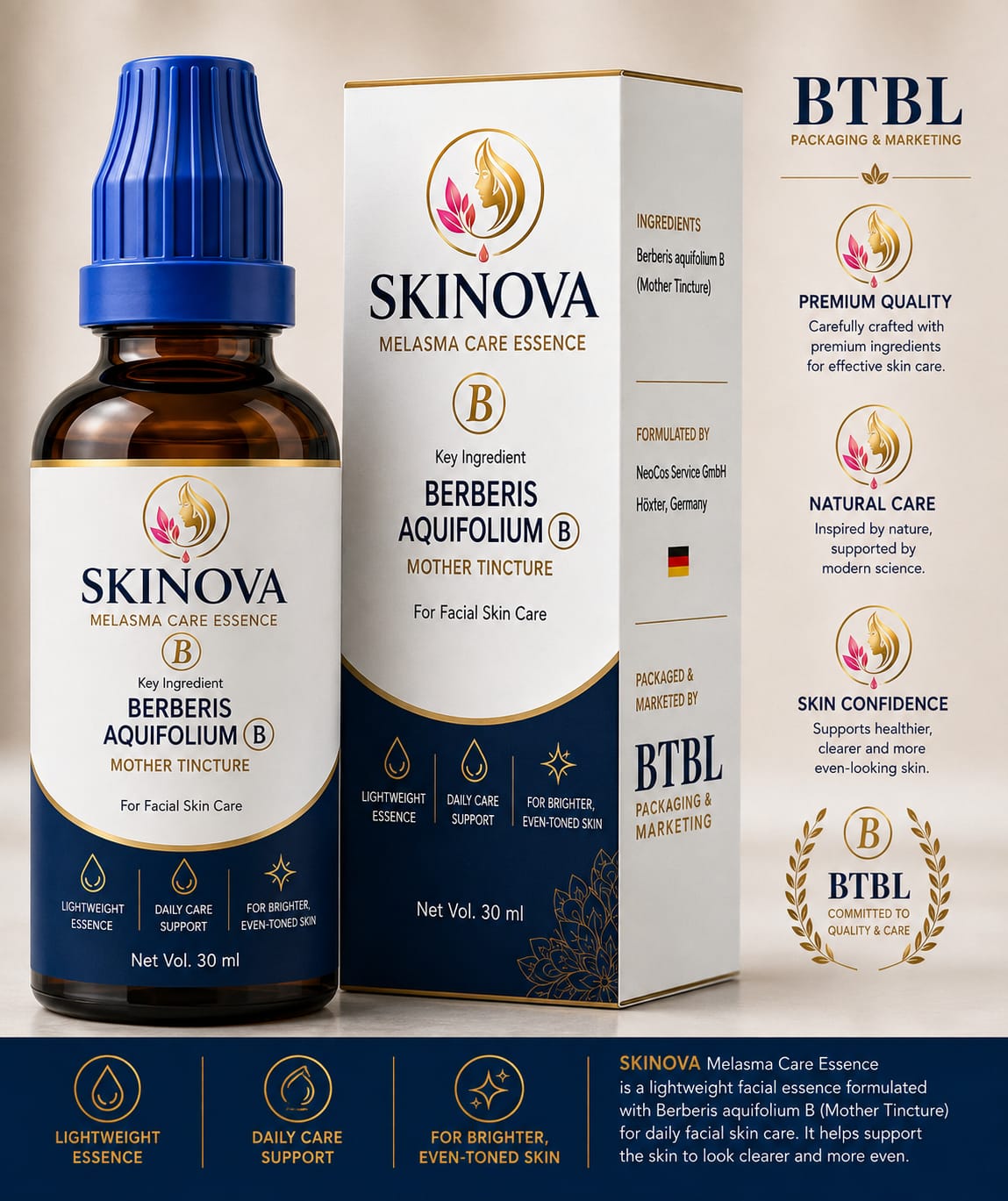 SKINOVA Premium Packaging